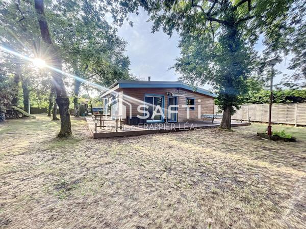 En lisière de Forêt, Maison & Dépendance en Bois sur grand terrain - Fort potentiel