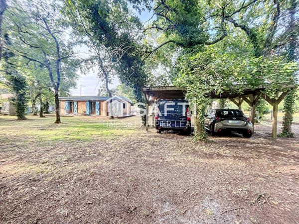 En lisière de Forêt, Maison & Dépendance en Bois sur grand terrain - Fort potentiel