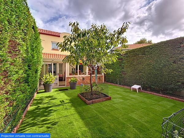 A vendre : Maison 5 pièces - trois chambres avec garage et charmant jardin à Rezé secteur Blordière