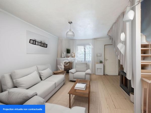 A vendre : Maison 5 pièces - trois chambres avec garage et charmant jardin à Rezé secteur Blordière