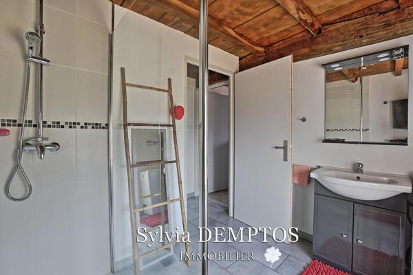 Ferme landaise sans vis à vis, avec vue sur les Pyrénées et la Rhune.