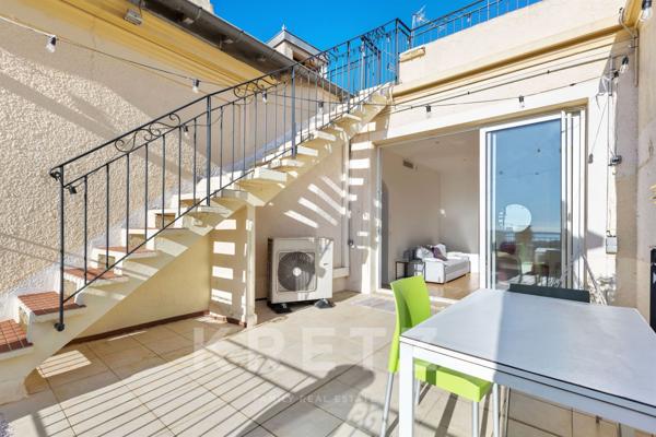 Appartement 3 pièces dernier étage Terrasse vue mer Cannes