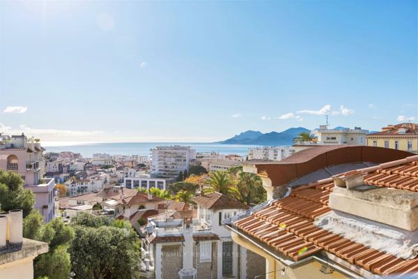 Appartement 3 pièces dernier étage Terrasse vue mer Cannes