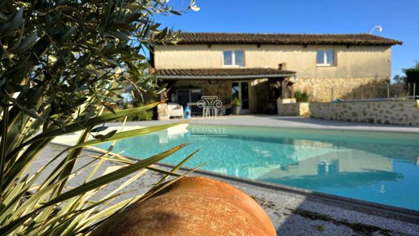 Gabarret (40310) MAISON T7 - 159M² EN CAMPAGNE AVEC DEPENDANCE, PISCINE, GARAGES ET JARDIN AUTOUR / PROCHE GABARRET