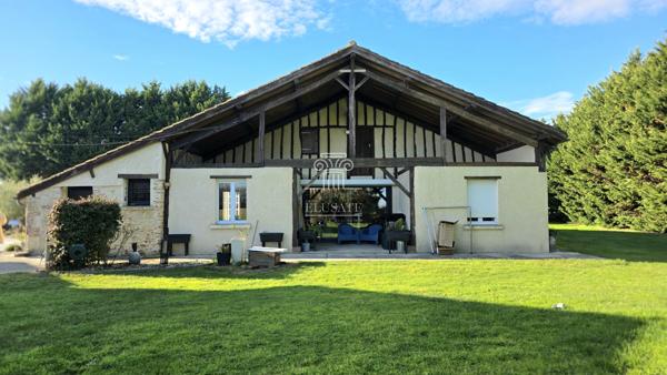 Gabarret (40310) MAISON T7 - 159M² EN CAMPAGNE AVEC DEPENDANCE, PISCINE, GARAGES ET JARDIN AUTOUR / PROCHE GABARRET