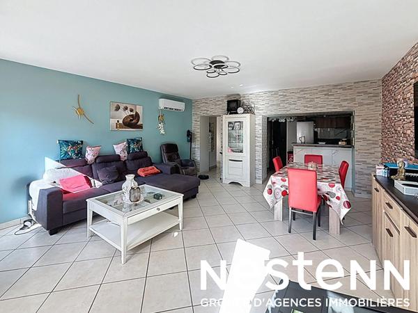 A vendre : Appartement T3 avec terrasse en rez de jardin - garage - parking - 01290 PONT DE VEYLE