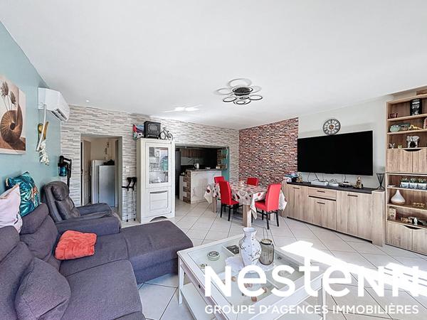 A vendre : Appartement T3 avec terrasse en rez de jardin - garage - parking - 01290 PONT DE VEYLE