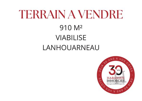 Terrain à vendre de 910 m² à Lanhouarneau , Lanhouarneau