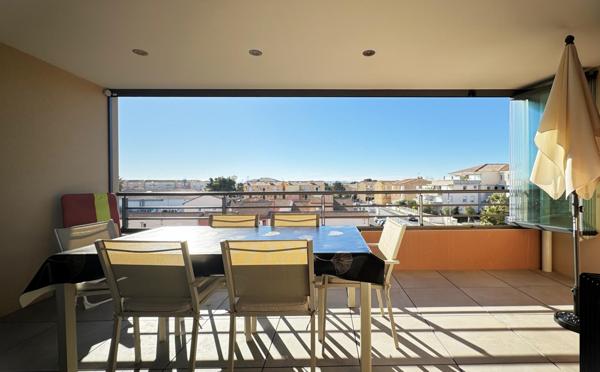 Appartement traversant 3P 61 m² terrasse parking