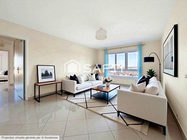 Appartement lumineux de quatre pièces limite Les Lilas