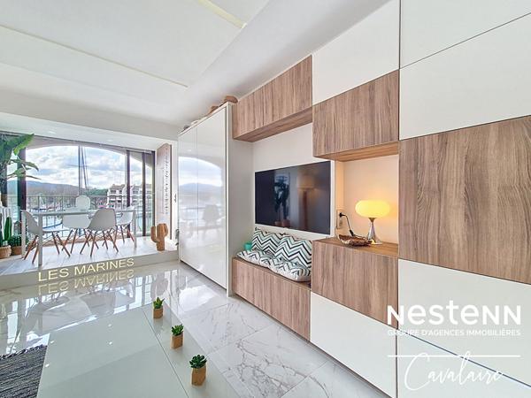 Appartement refait à neuf de type 1 d'environ 33 m² aux Marines de Cogolin à l'exposition sud et vue mer !