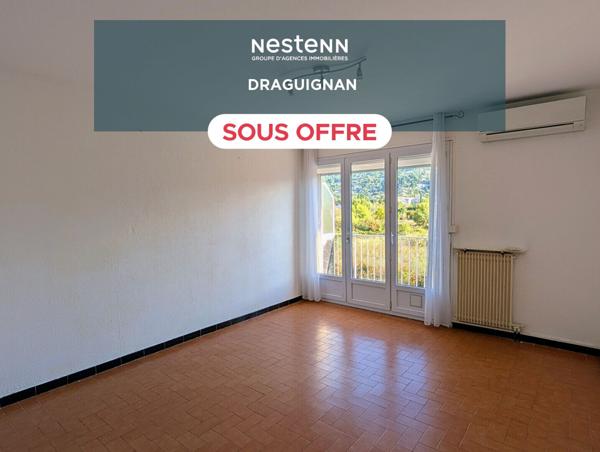 À VENDRE EN EXCLUSIVITÉ DRAGUIGNAN Appartement 3 pièces avec balcons, cave et parking