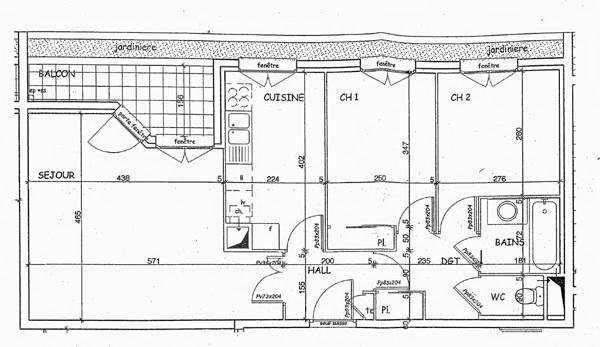 Appartement VILLEURBANNE 59.7 m²