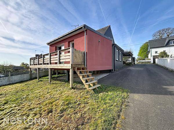 Maison mitoyenne sur Quimperlé, au calme, 114m², 4 chambres, proche commodités à pied