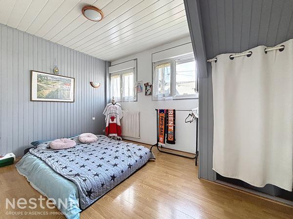 Maison mitoyenne sur Quimperlé, au calme, 114m², 4 chambres, proche commodités à pied