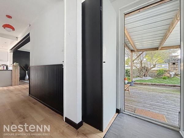 Maison mitoyenne sur Quimperlé, au calme, 114m², 4 chambres, proche commodités à pied