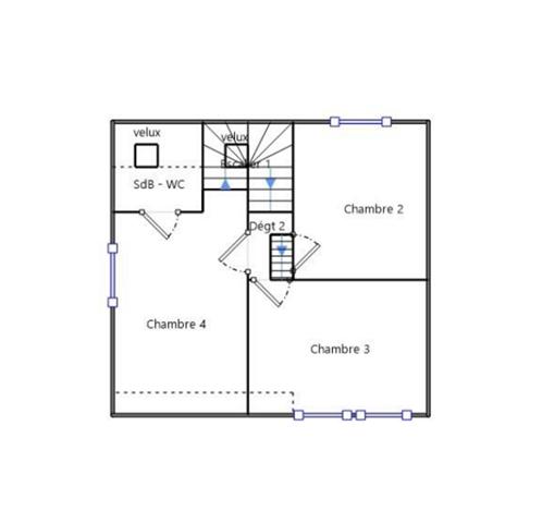 Maison mitoyenne sur Quimperlé, au calme, 114m², 4 chambres, proche commodités à pied