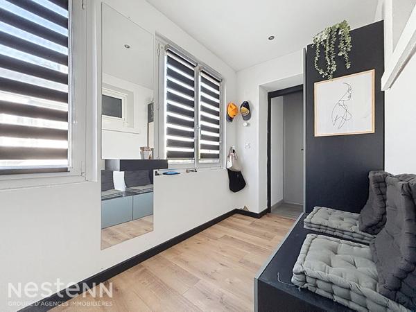 Maison mitoyenne sur Quimperlé, au calme, 114m², 4 chambres, proche commodités à pied