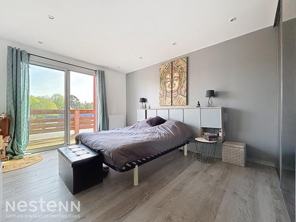 Maison mitoyenne sur Quimperlé, au calme, 114m², 4 chambres, proche commodités à pied