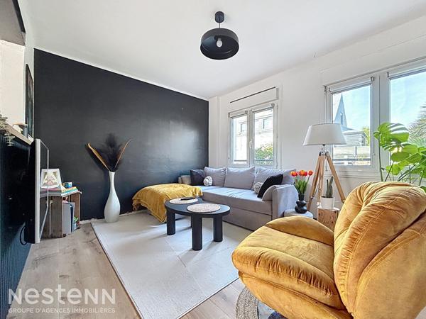 Maison mitoyenne sur Quimperlé, au calme, 114m², 4 chambres, proche commodités à pied