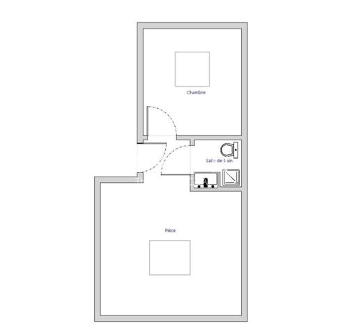 Appartement F1bis au centre ville de Verdun