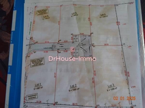 Terrain à vendre de 980 m²