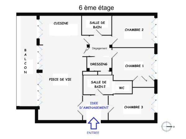 Appartement 5 pièces - 108 m² Exclusivité