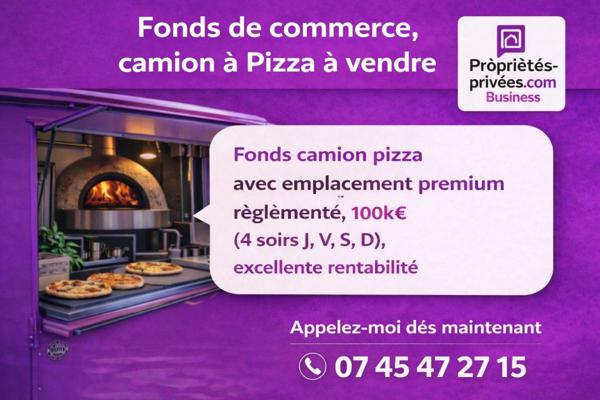 A VENDRE / Fonds de commerce / CAMION DE PIZZAS TRES RENTABLE / GRENOBLE