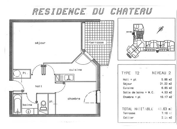 Appartement à vendre 2 pièces 48 m² Bruguières