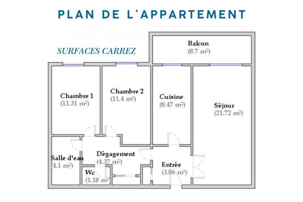 Appartement à vendre 3 pièces 68 m² Thionville