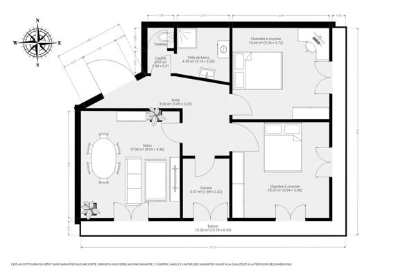 Location Appartement 3 pièces 54 m2 à Le Bugue