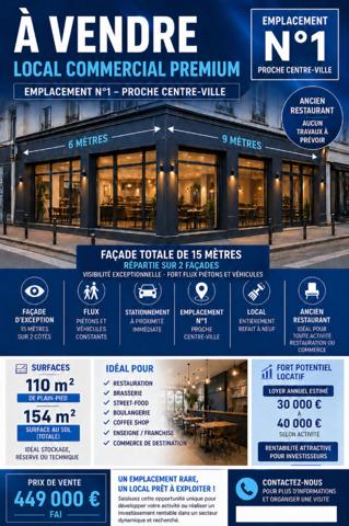 Local commercial Athis Mons 110 m2