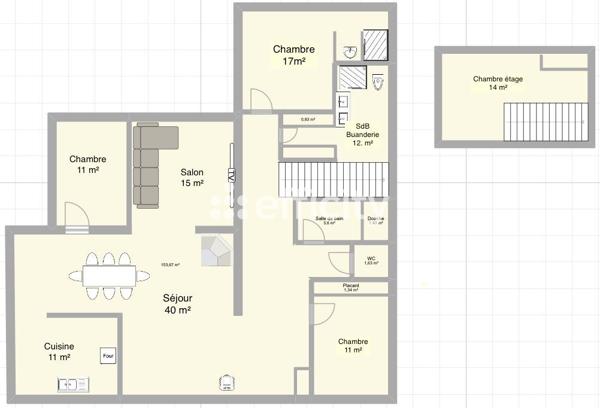 Maison
         6 pièces
        - 190 m² 675 000 € *