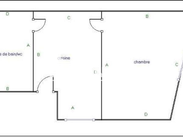 Location Studio meublé 24.31 m² - 4 RUE DU DRAC Grenoble 38000