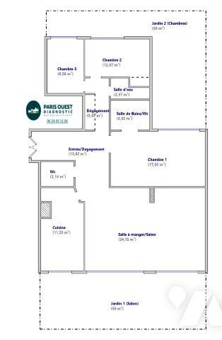 EXCLUSIVITE - VERSAILLES - 3 CHAMBRES - JARDIN - PARKINGS - CALME