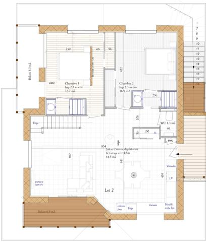 Haute Savoie (74), à vendre SAMOENS - Domaine skiable Grand-Massif - Appartement T3 + mezzanine 90 m²