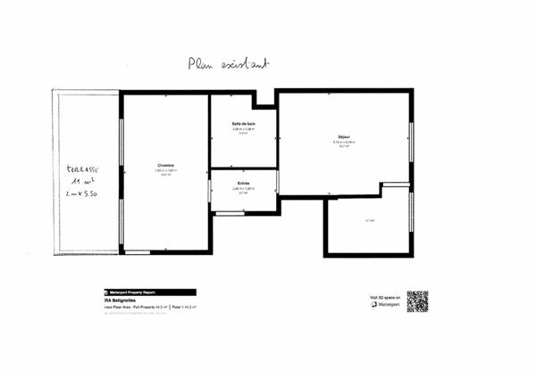 Rare Coup de coeur, Batignolles Paris 17 Appartement Terrasse 2 pièces 44m²