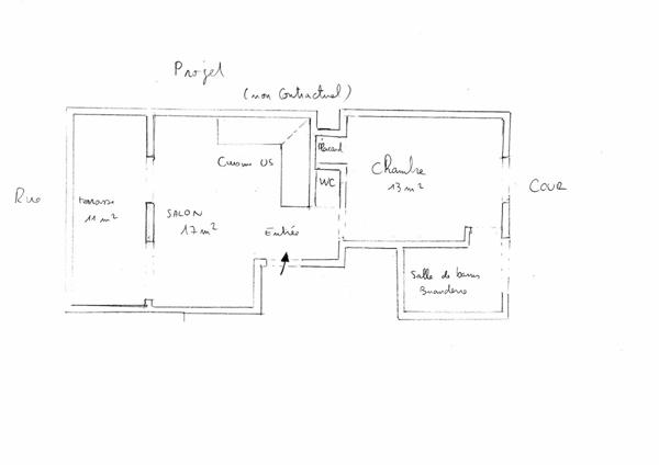 Rare Coup de coeur, Batignolles Paris 17 Appartement Terrasse 2 pièces 44m²