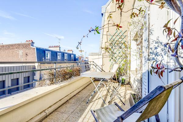 Rare Coup de coeur, Batignolles Paris 17 Appartement Terrasse 2 pièces 44m²