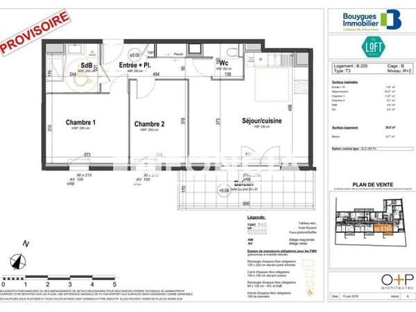 Location Appartement 3 pièces 59.55 m² - 229 A 241 RUE DE SAINT-MALO Rennes 35000