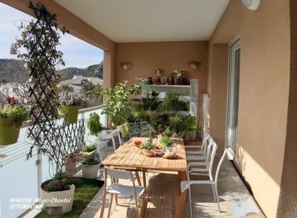 APPARTEMENT A VENDRE MARSEILLE 9° TYPE 3 de 66 m² - TERRASSE 12 m² - GARAGE 14 M²