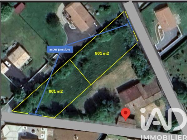 Terrain à vendre 801 m² François