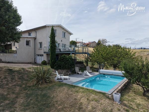 THURINS : Maison P7 avec Vue panoramique exceptionnelle sur les Vallons du Lyonnais