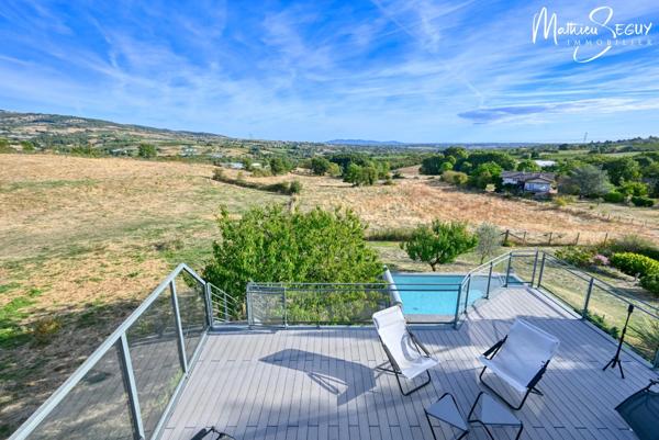 THURINS : Maison P7 avec Vue panoramique exceptionnelle sur les Vallons du Lyonnais