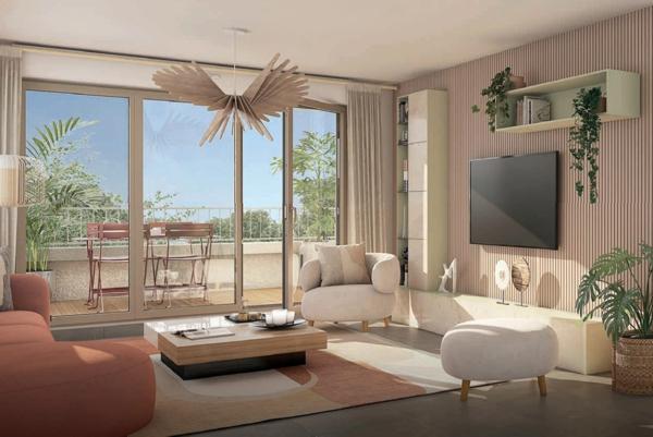 T2 45 m² avec terrasse de 10 m² – Vue dégagée sur les champs – Chanteloup-en-Brie