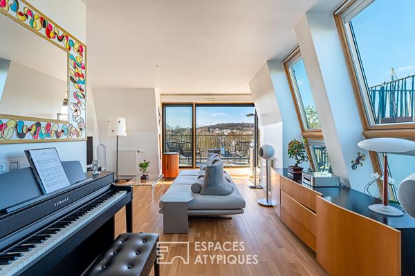 Dernier étage avec terrasse et vue dégagée au coeur de Chaville