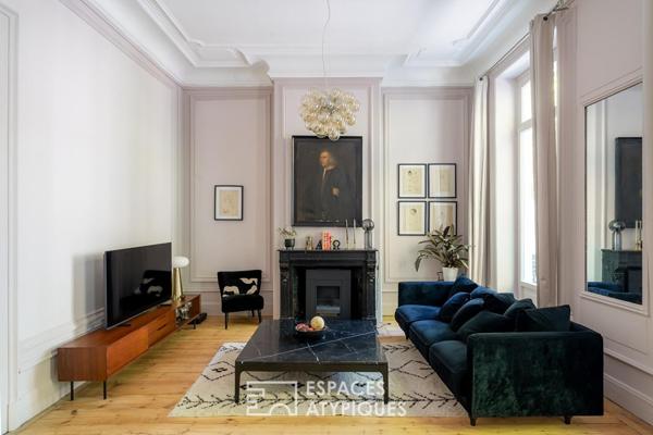 Appartement au cachet haussmannien et esprit contemporain
