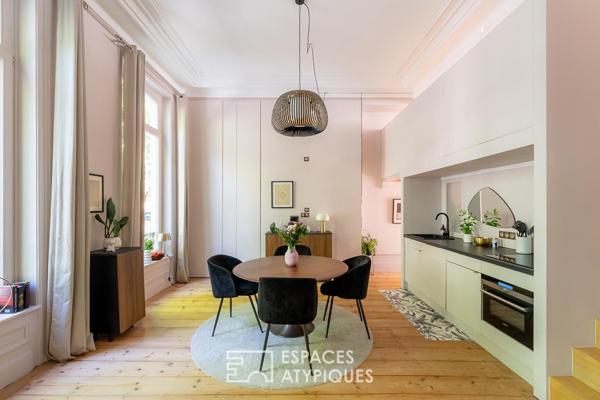 Appartement au cachet haussmannien et esprit contemporain