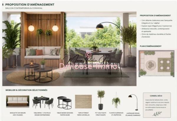 Appartement à vendre 2 pièces de 43 m²