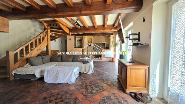 PROCHE MAINTENON - JOUY RAVISSANTE LONGERE de 175 m² + DEPENDANCE HABITABLE de 56 m²